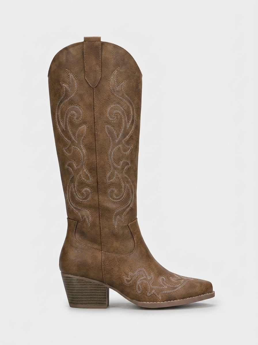 COWBOY BOOTS WESTERN EMBROIDERED