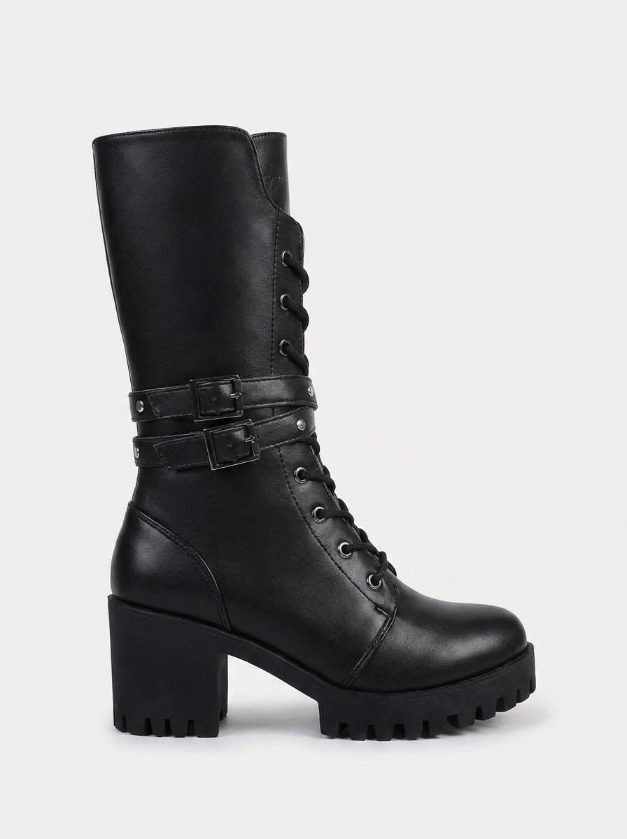 Women Platform Boots Winter Thick