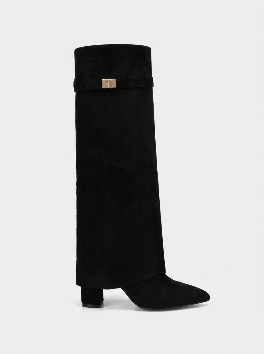 SUEDE BOOTS KNEE HIGH - VAEL CREATOR