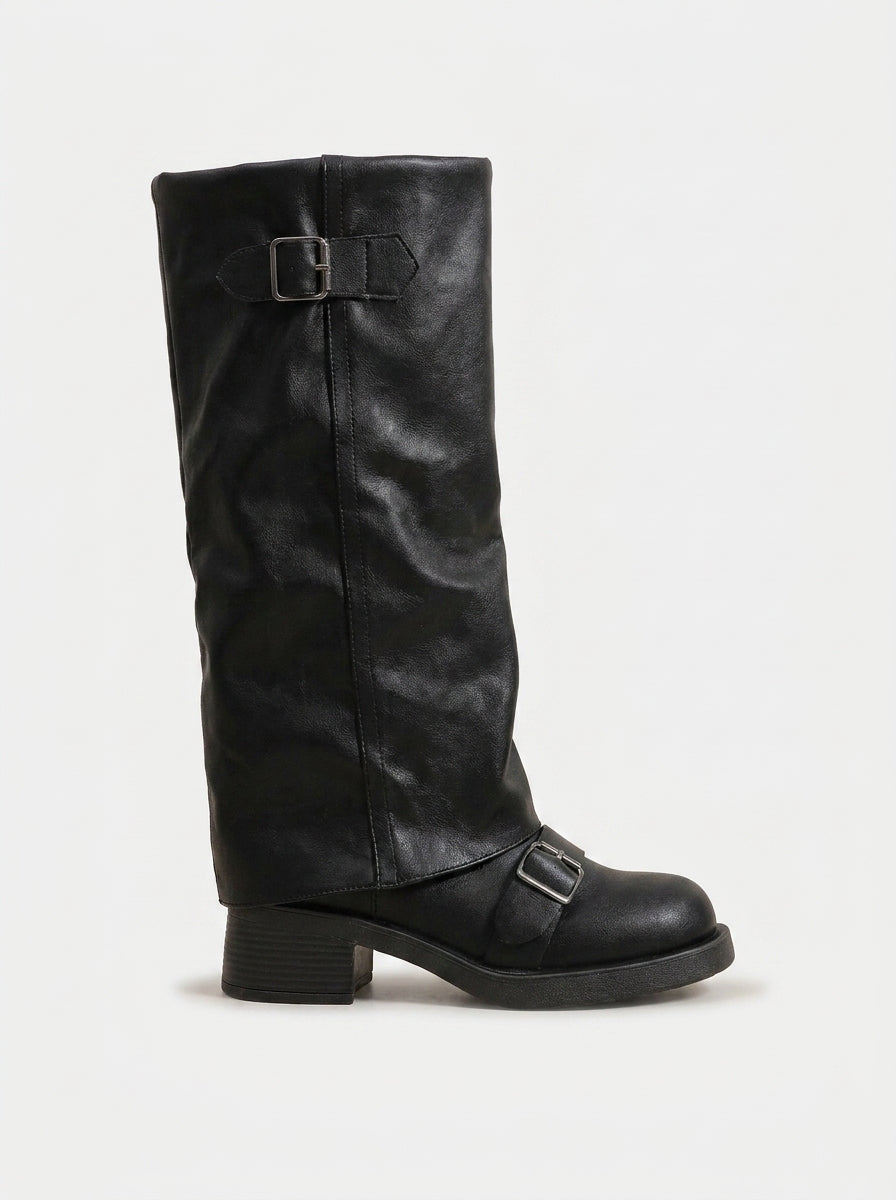 TAN BOOTS HIGH KNEE - VAEL CREATOR