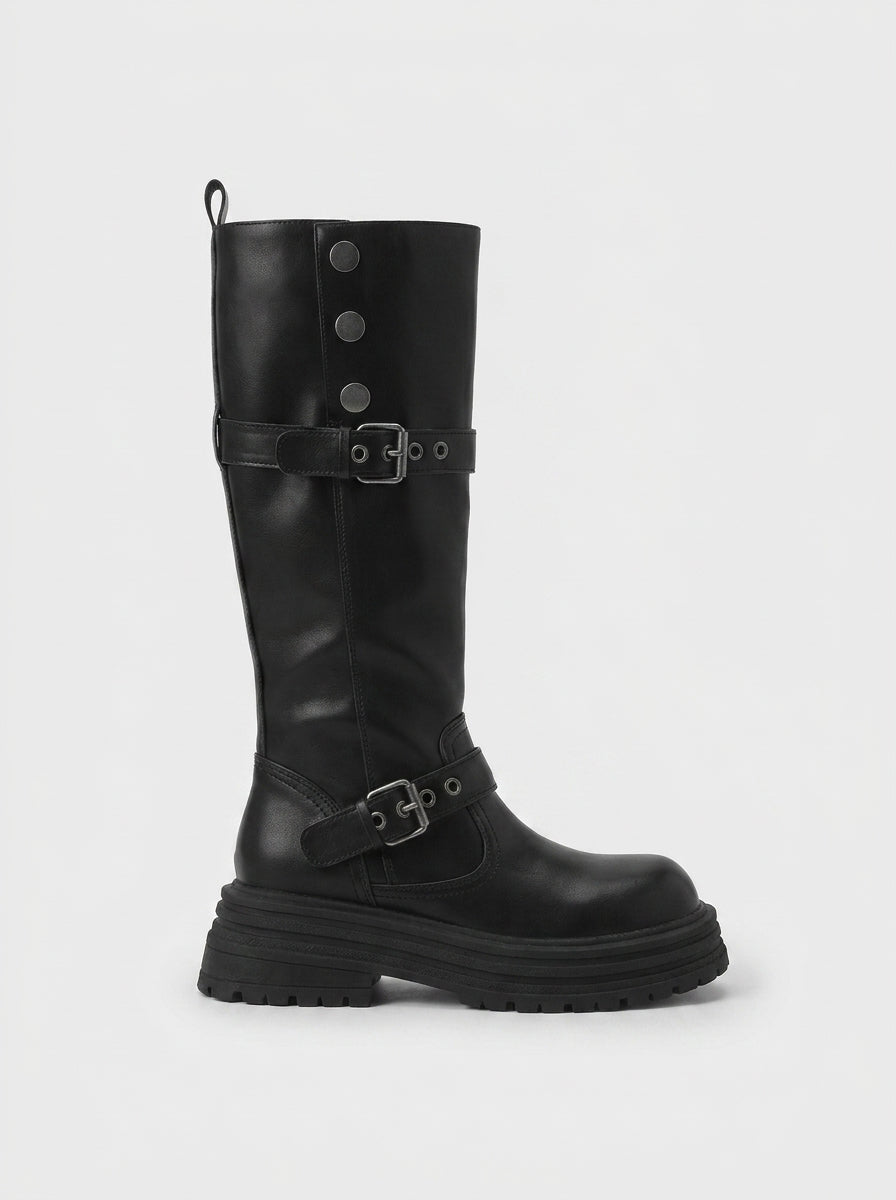 RETRO BRITISH LEATHER BOOTS