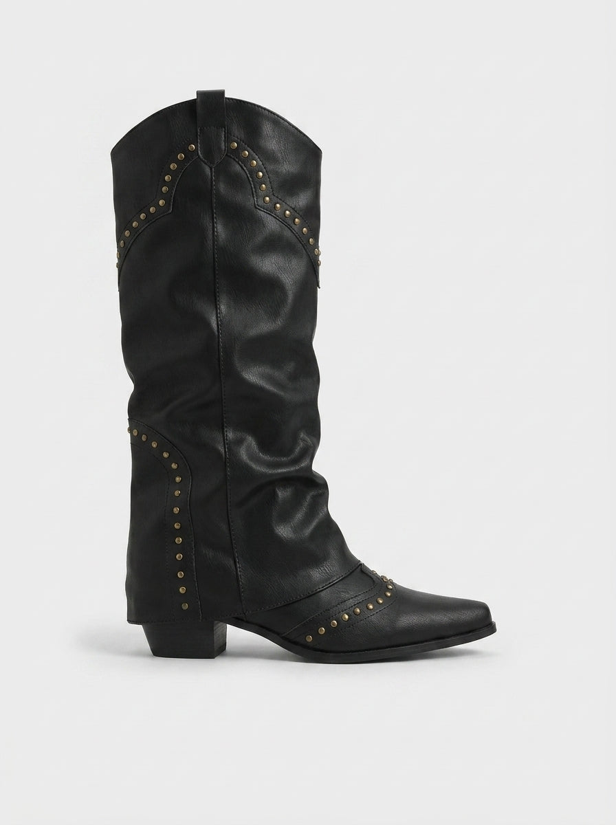 LEATHER COWBOY BOOTS VAEL SQUARE