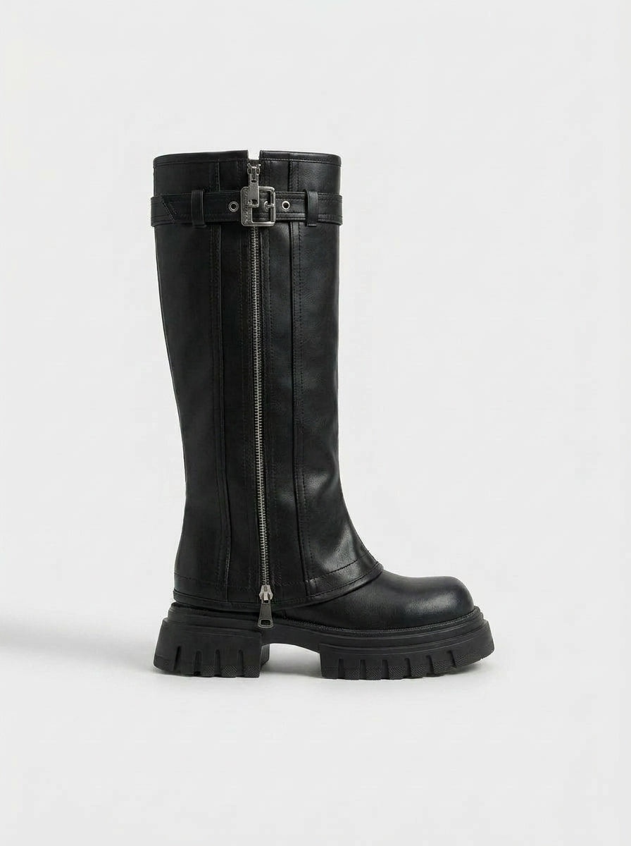 Women Platform Boots Knee High