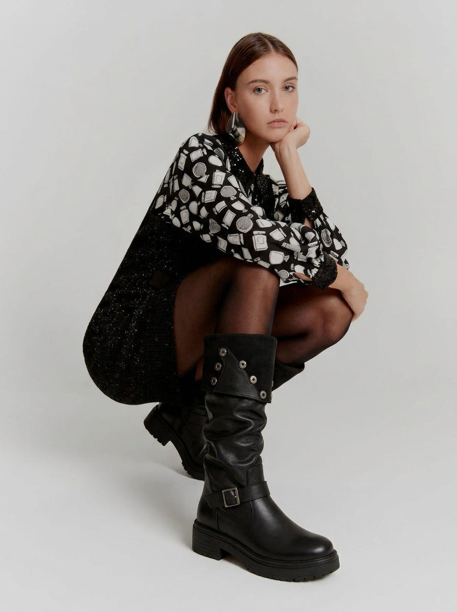 CHUNKY LEATHER BOOTS