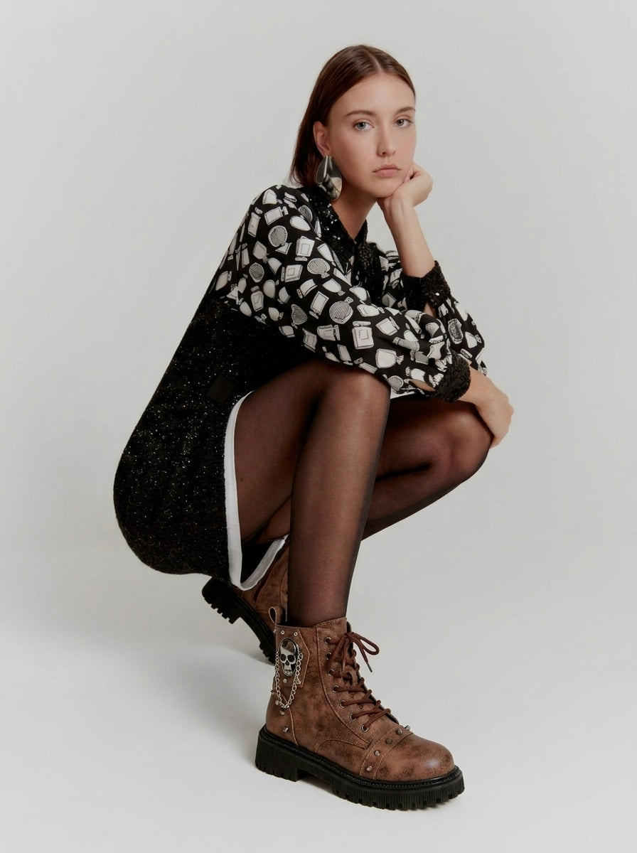 BIKER STYLE SKULL PLATFORM