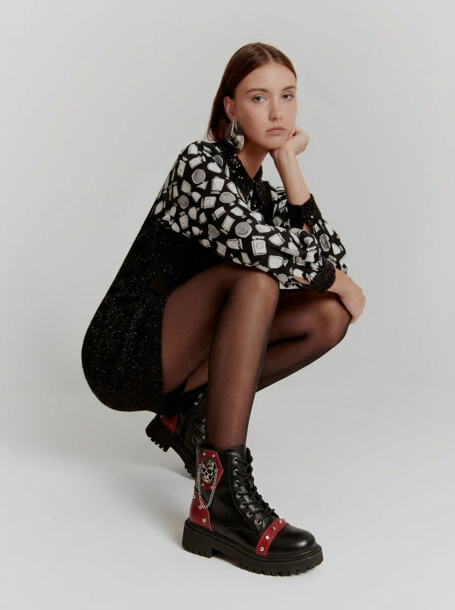 BIKER STYLE SKULL PLATFORM