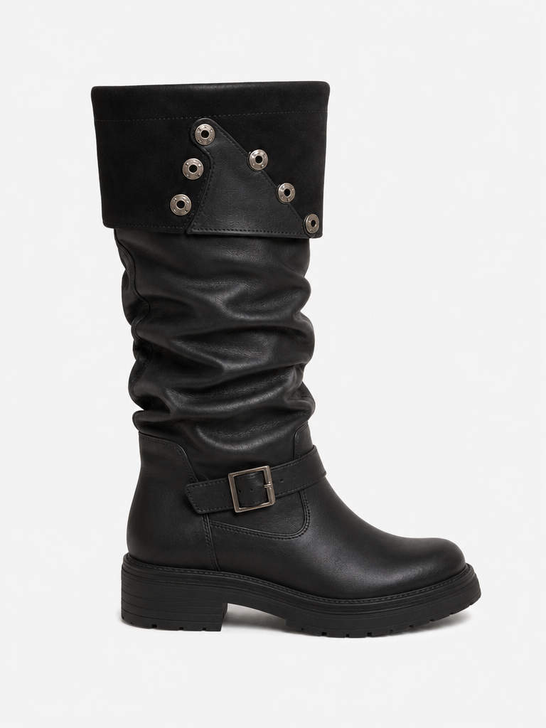 CHUNKY LEATHER BOOTS