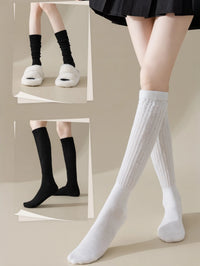 KNEE-HIGH SLOUCHY TERRY SOCKS