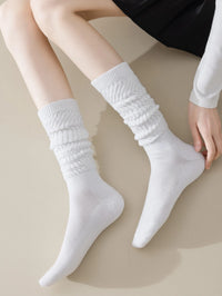 KNEE-HIGH SLOUCHY TERRY SOCKS