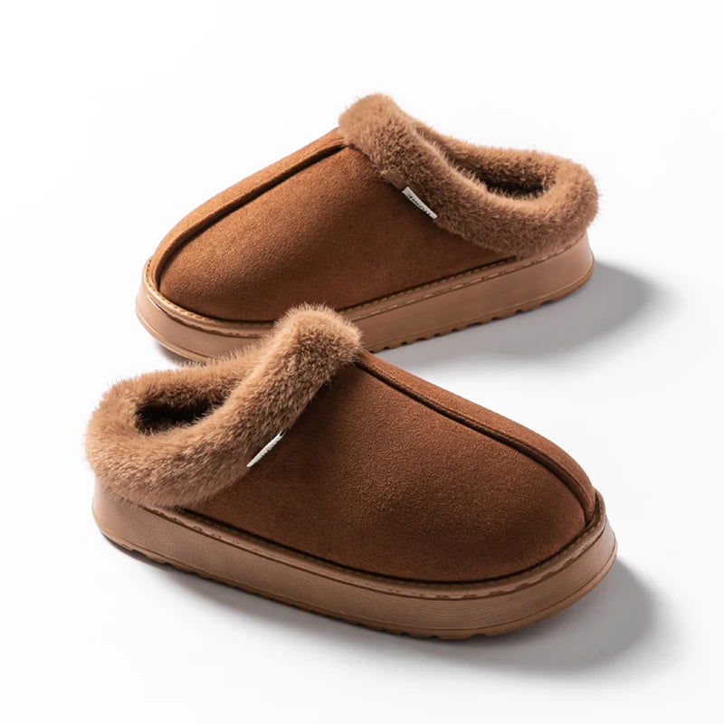 Women Snow Boots Fluffy Warm Slippers
