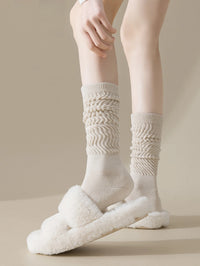 KNEE-HIGH SLOUCHY TERRY SOCKS