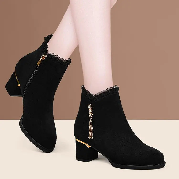 Women Work Boots Winter Ankle