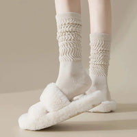 KNEE-HIGH SLOUCHY TERRY SOCKS