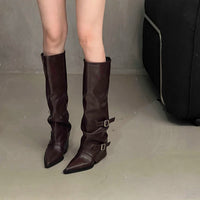 PLATFORM VAEL DRESS BOOTS KNEE HIGH