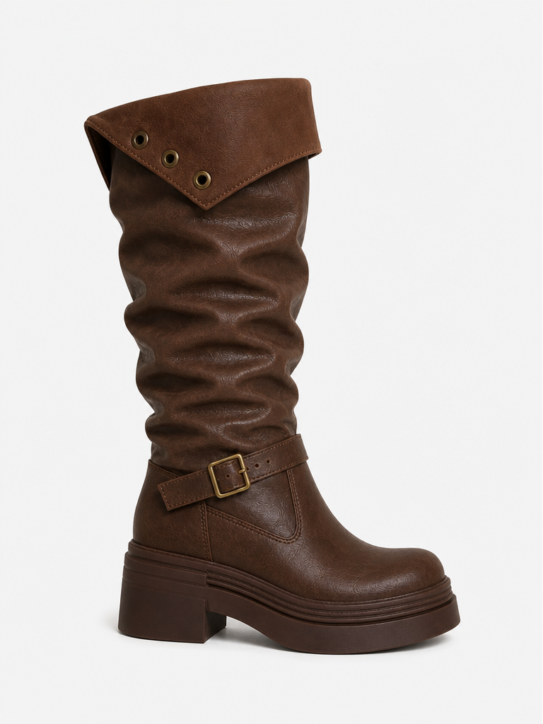 CHUNKY LEATHER BOOTS