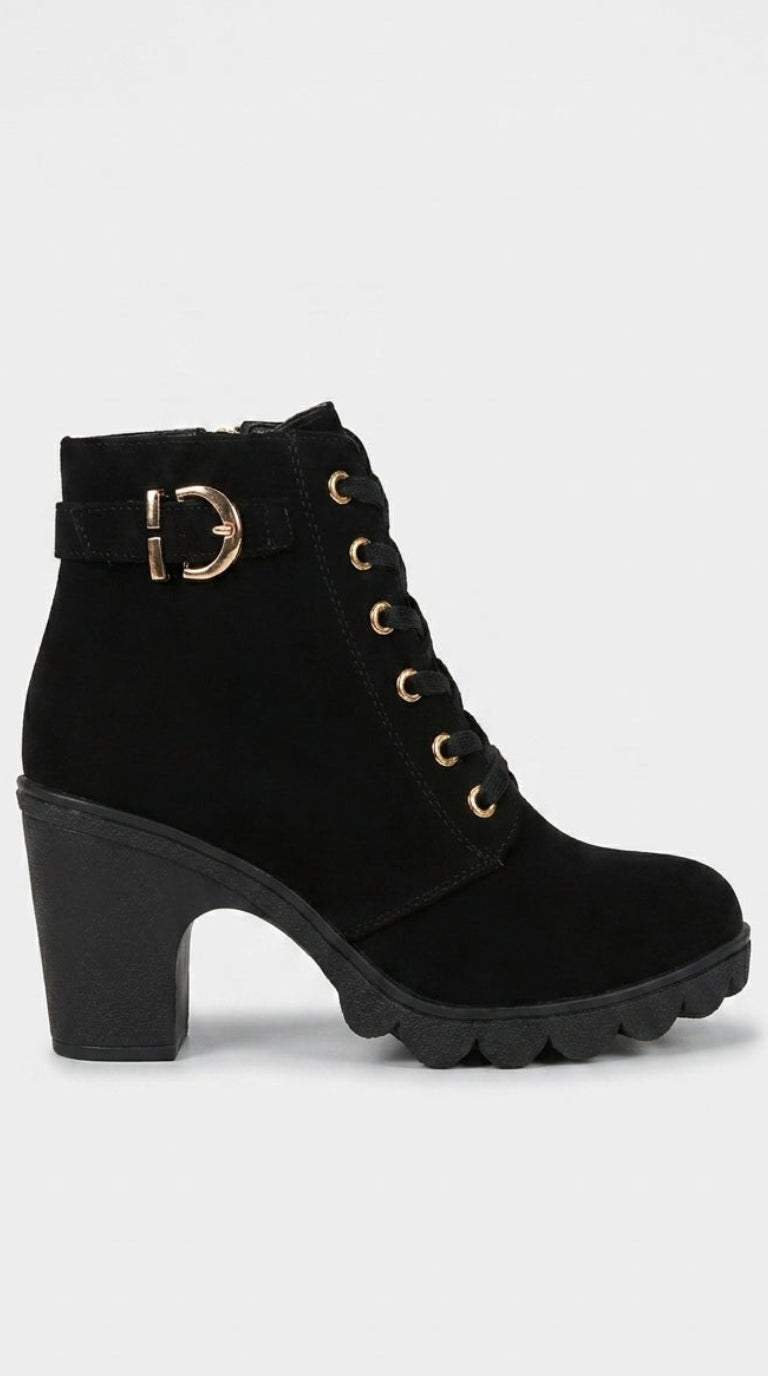WOMEN CLARITY LACE-UP HEELS