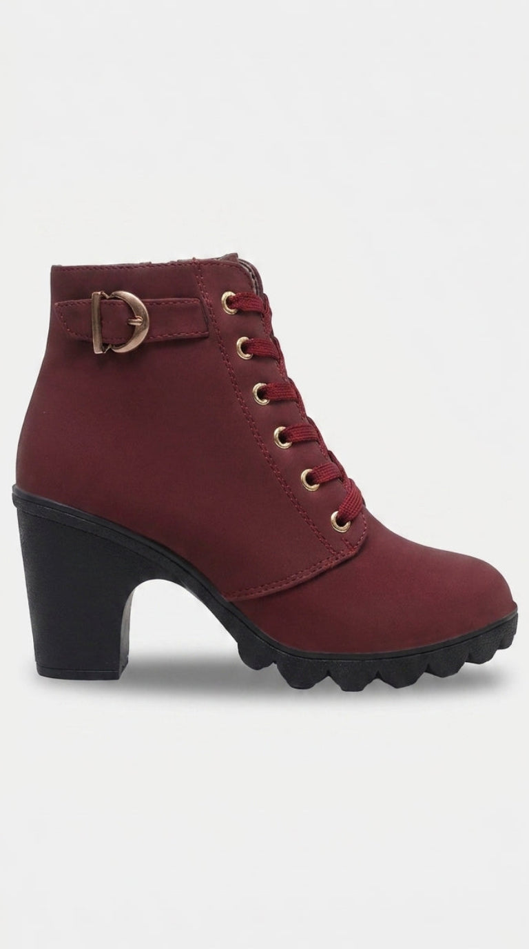WOMEN CLARITY LACE-UP HEELS
