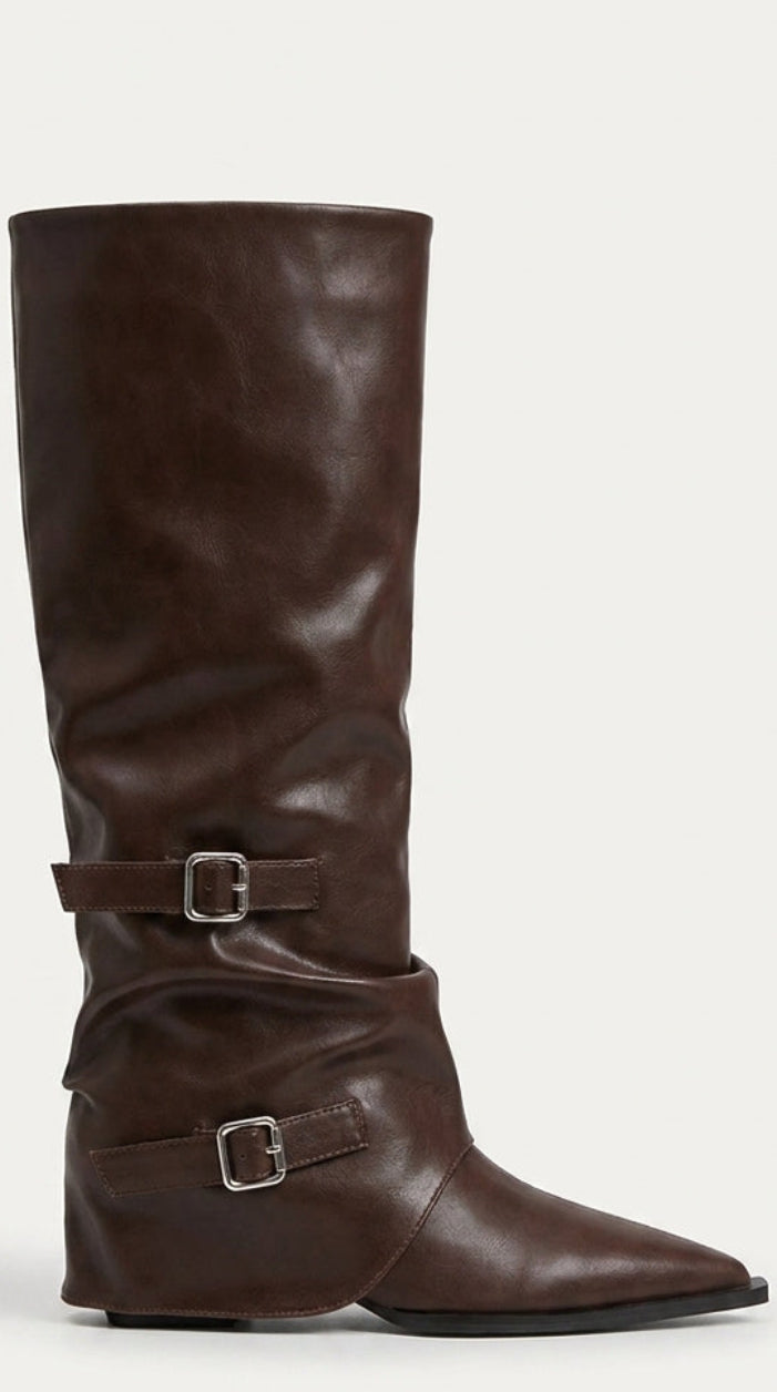 PLATFORM VAEL DRESS BOOTS KNEE HIGH