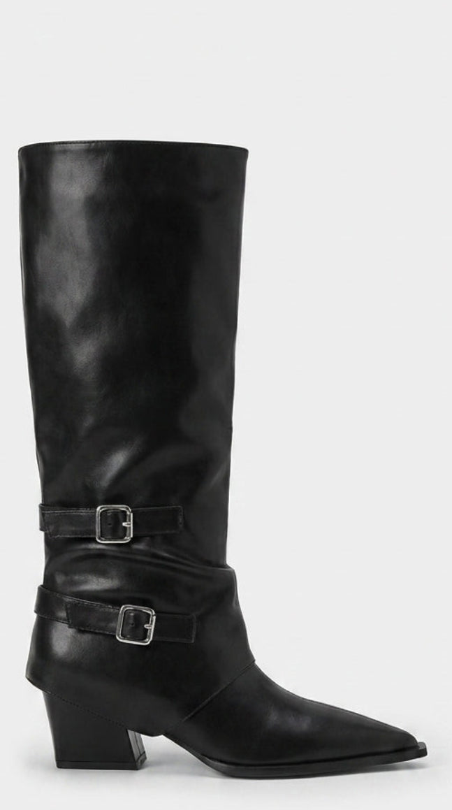 PLATFORM VAEL DRESS BOOTS KNEE HIGH