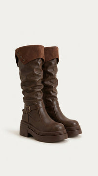 CHUNKY LEATHER BOOTS