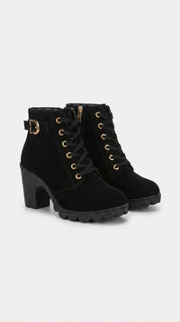 WOMEN CLARITY LACE-UP HEELS