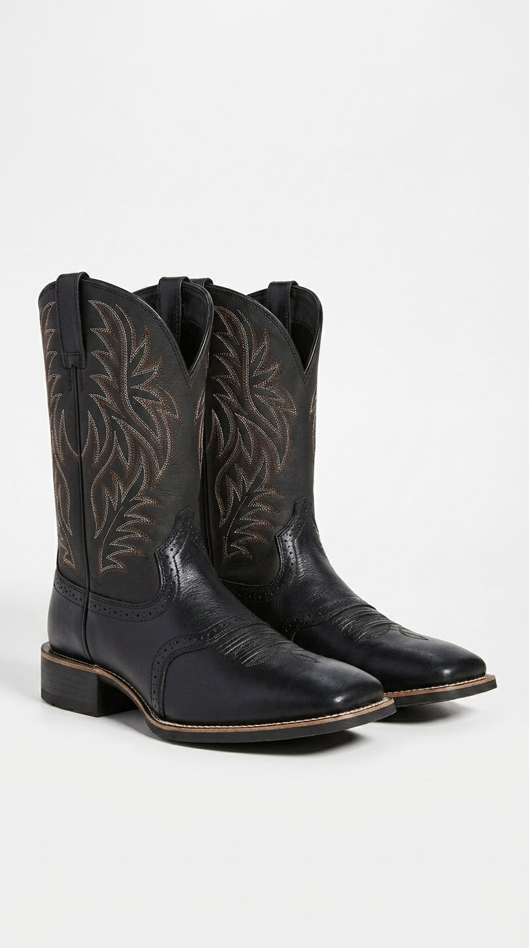 WOMEN COWBOY BOOTS RETRO EMBROIDERED