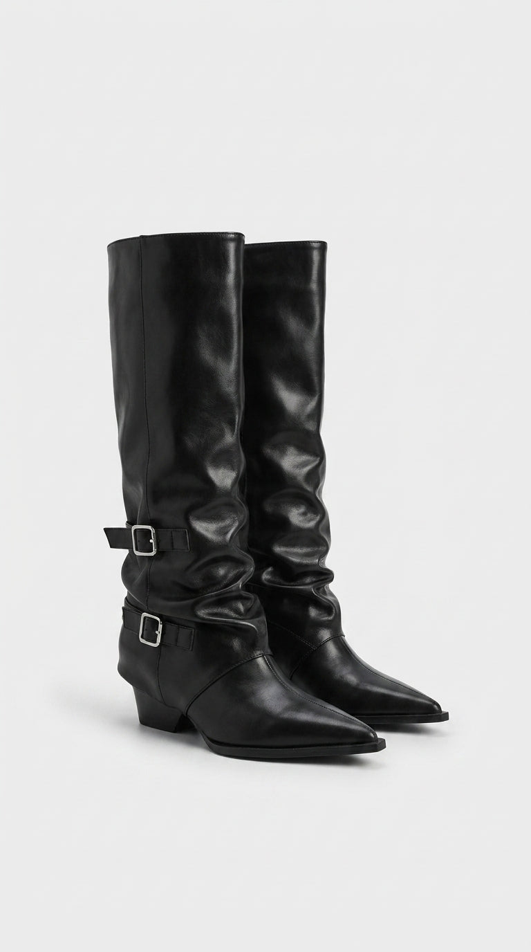 PLATFORM VAEL DRESS BOOTS KNEE HIGH