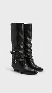 PLATFORM VAEL DRESS BOOTS KNEE HIGH