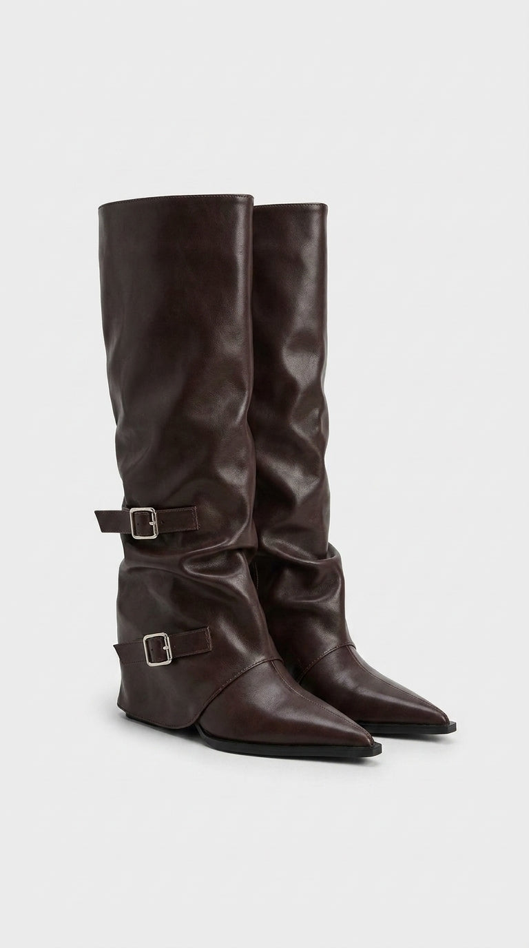 PLATFORM VAEL DRESS BOOTS KNEE HIGH