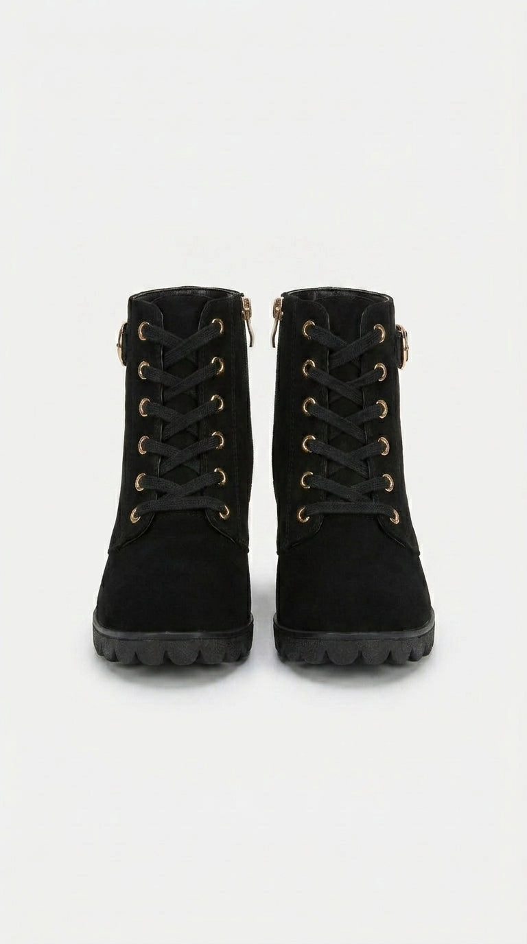 WOMEN CLARITY LACE-UP HEELS