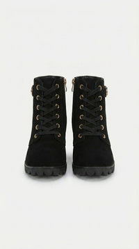 WOMEN CLARITY LACE-UP HEELS