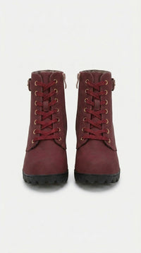 WOMEN CLARITY LACE-UP HEELS
