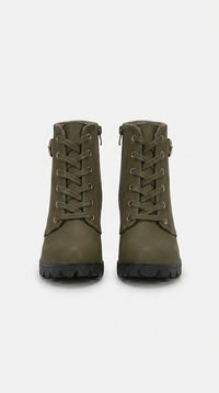 WOMEN CLARITY LACE-UP HEELS