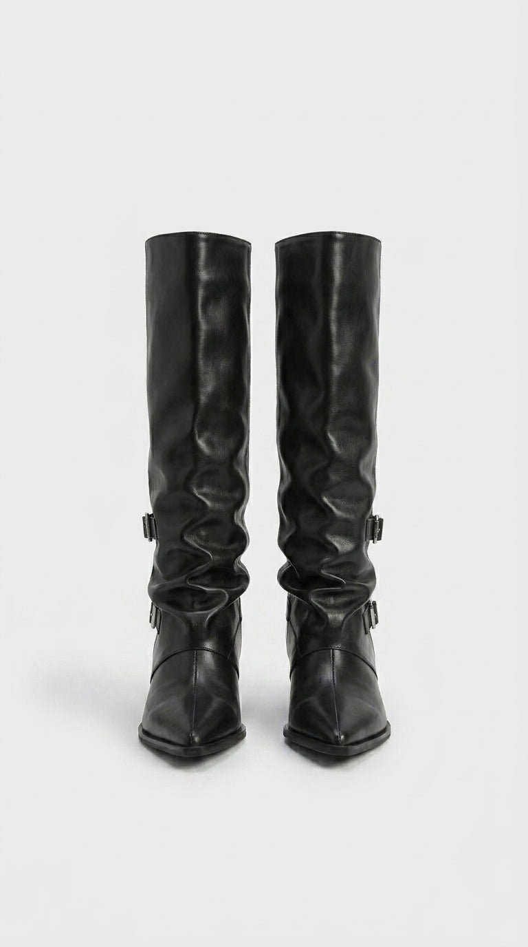 PLATFORM VAEL DRESS BOOTS KNEE HIGH
