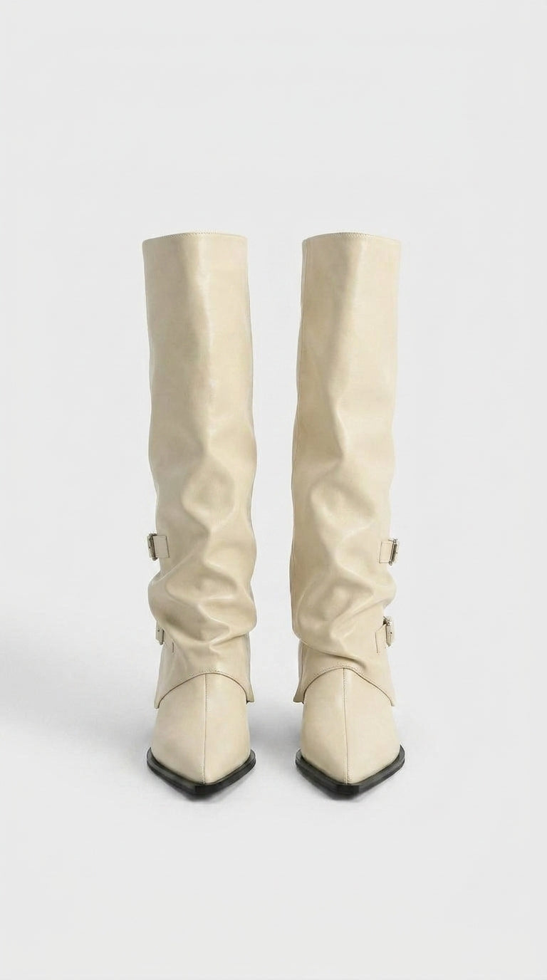 PLATFORM VAEL DRESS BOOTS KNEE HIGH