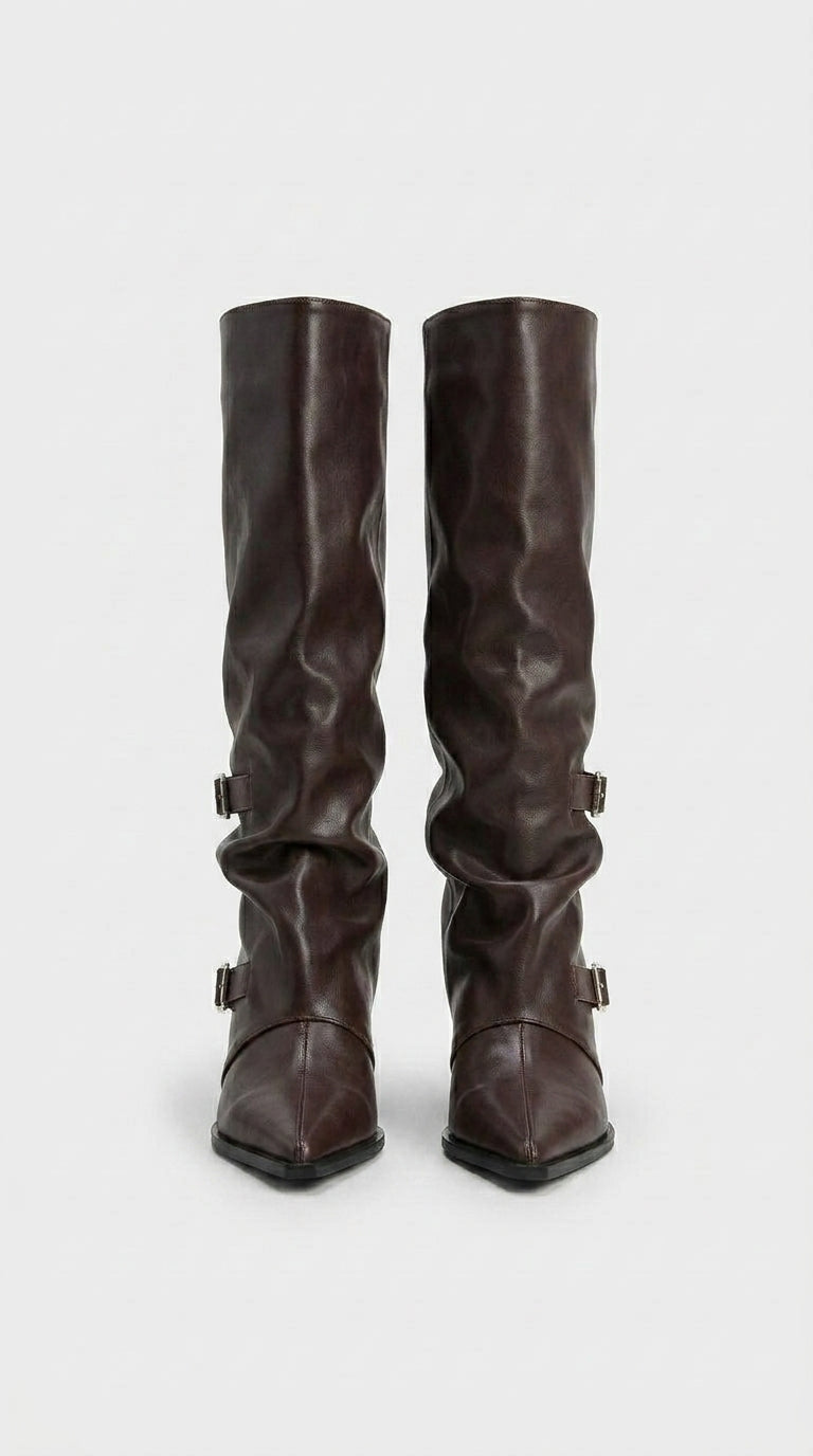 PLATFORM VAEL DRESS BOOTS KNEE HIGH