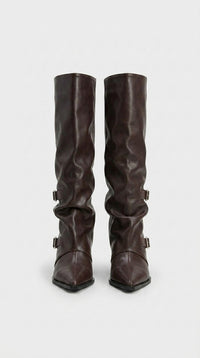 PLATFORM VAEL DRESS BOOTS KNEE HIGH